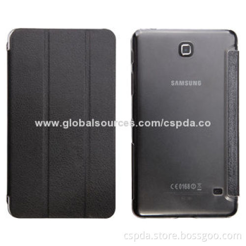 Hot Selling Super Slim 3 Bars Stand Hard Cases for Samsung Galaxy Tab 4 7.0, Magnet Flap Closure